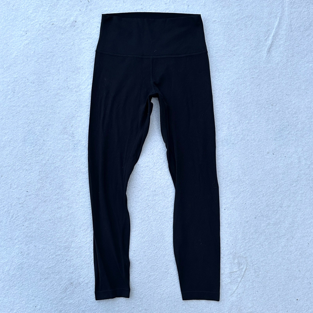 Lululemon Align Pant II 25" Black Women's Size 6 Black Nulu High Rise W5CT3S